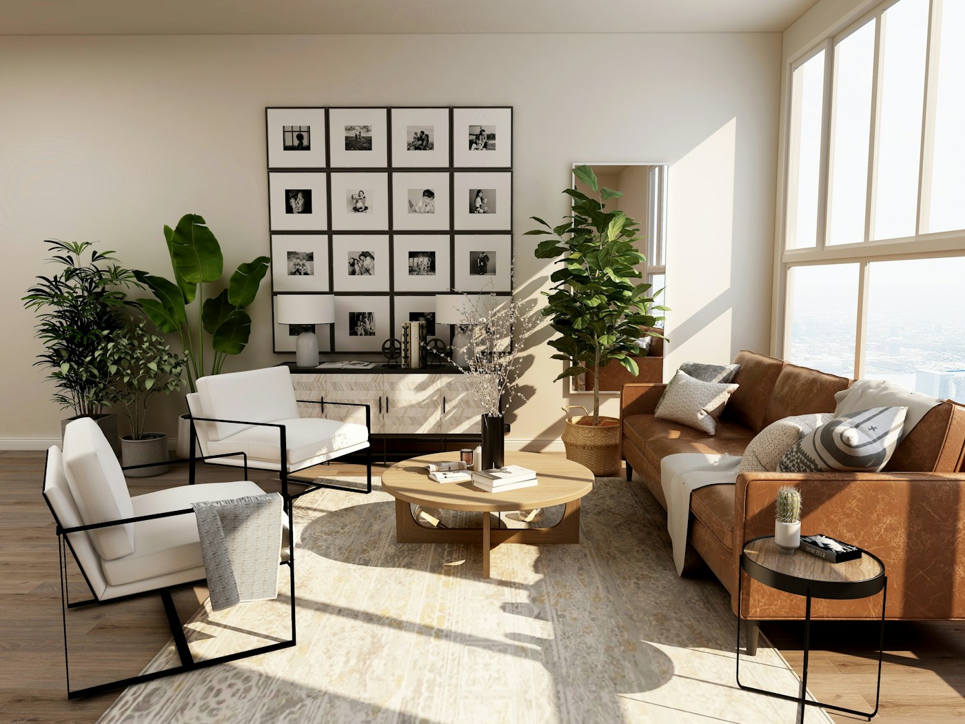 Clean and comfortable living room